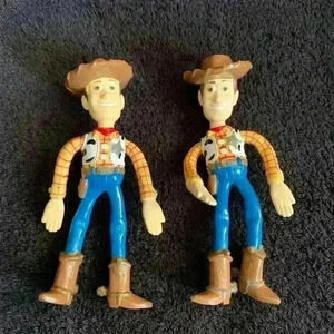 Vintage Disney Pixar Toy Story Sheriff Woody Bendable Figurines